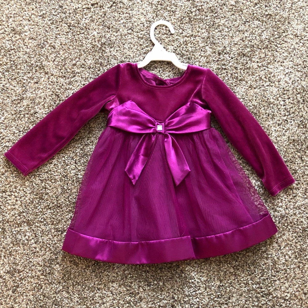 Youngland Rich Purple Formal Kids Dress